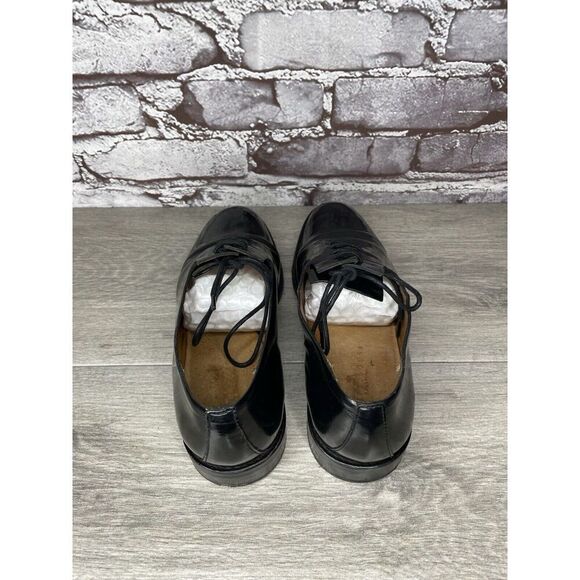 Filipe Sousa Black Patent Leather Oxfords Lace Up Shoes Women’s Sz 38EU/7.5M US - Picture 5 of 16